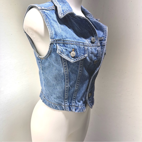 Vintage Bongo Cropped Sexy Jean Jacket size xs - Picture 11 of 12